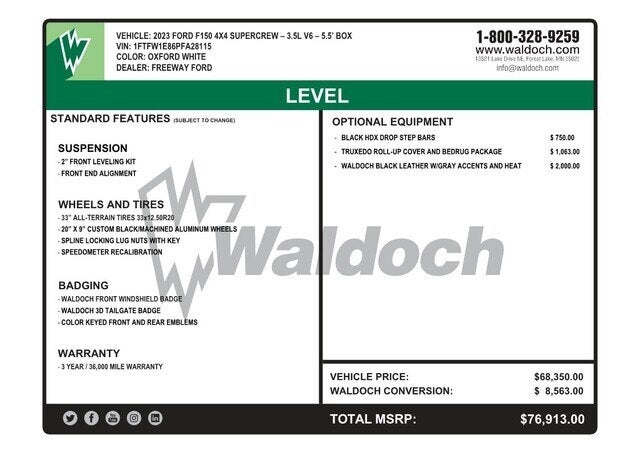 2023 Ford F-150 XLT Waldoch Level Edition